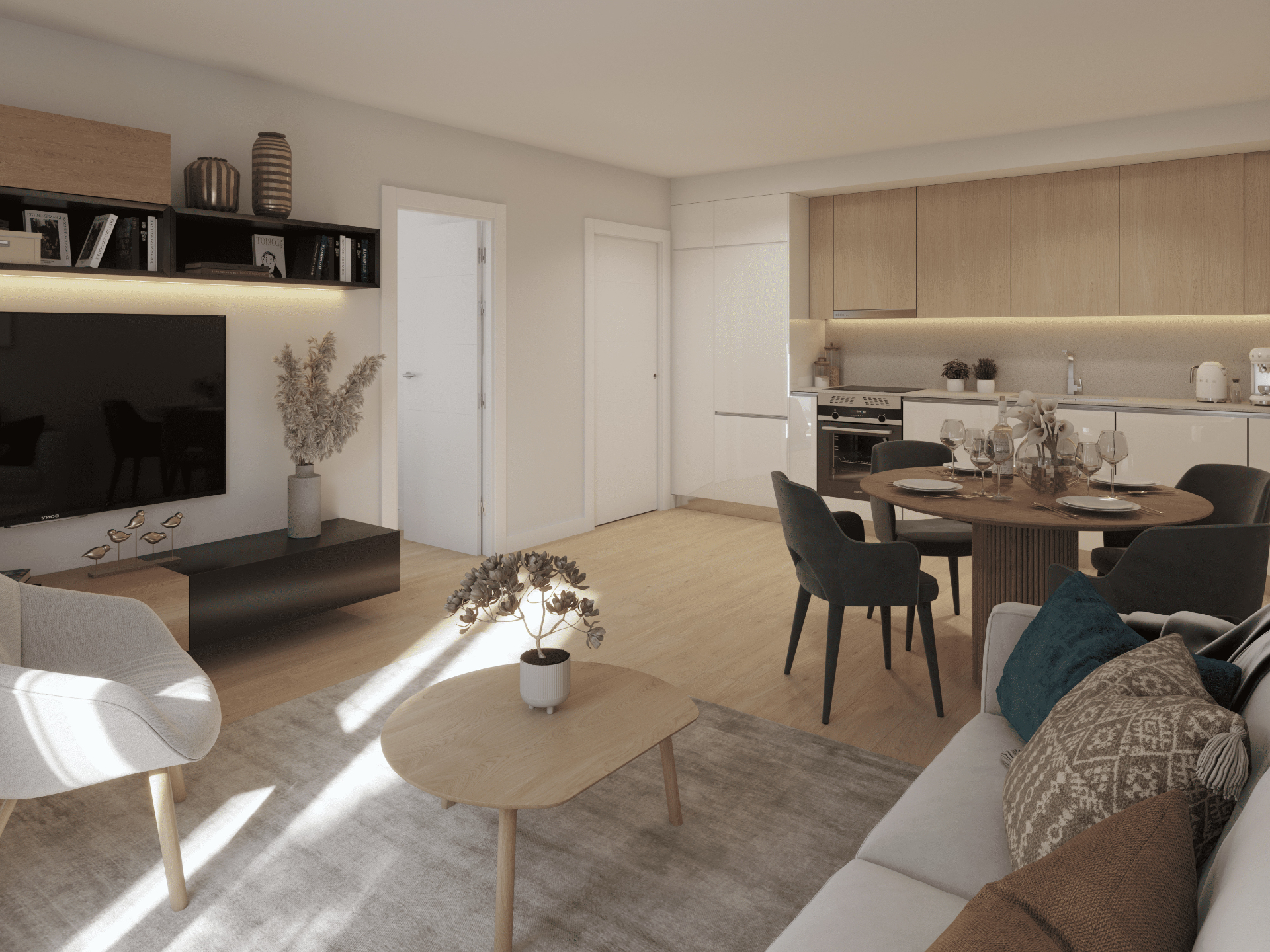 Salón-cocina del bajo A — Residencial Francisco Salas 25